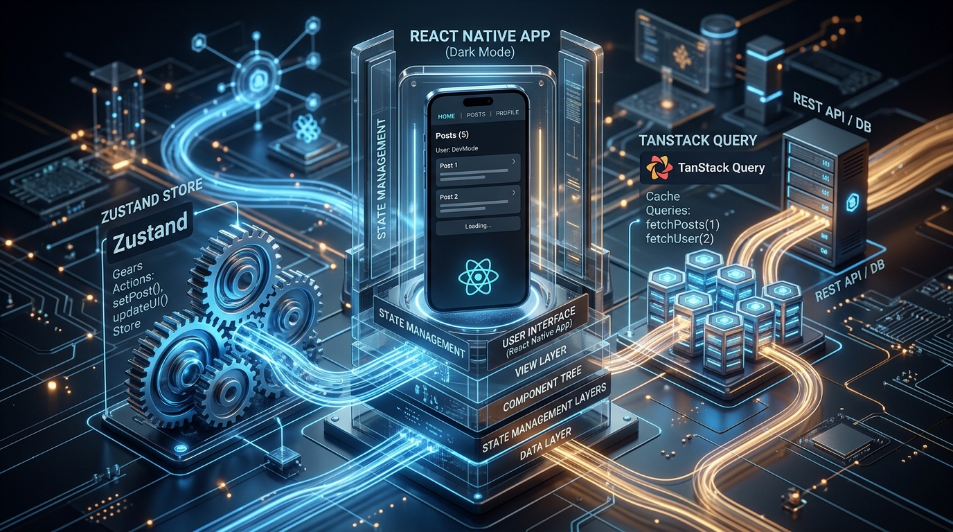 Gestión de Estado y Caché de Red en React Native con Zustand y TanStack Query