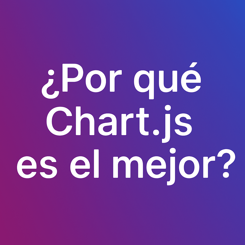 ¿Por qué Chart.js es el mejor ?